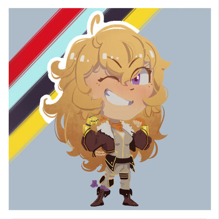 RWBY Sticker and Standee Design