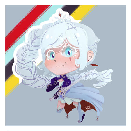 RWBY Sticker and Standee Design